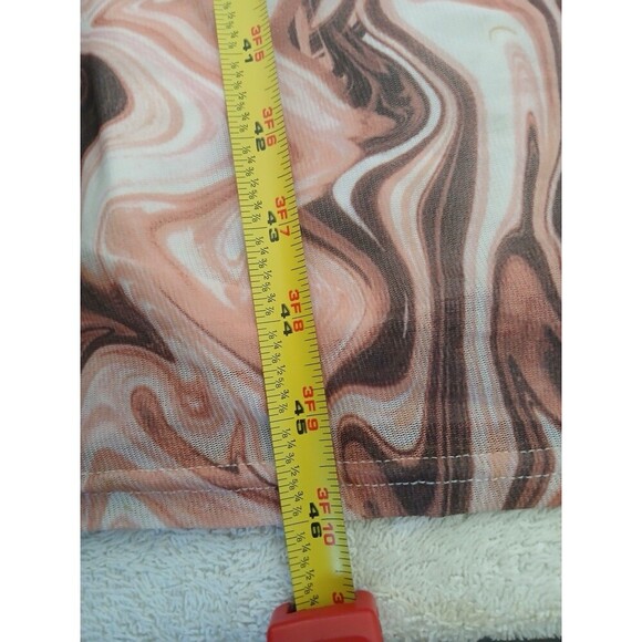 Lulus Swirl Power Pink Multi Print Cutout Bodycon Midi Dress, Size Large - Picture 14 of 16